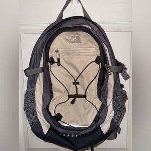 The North Face Isabella Black and Cream Backpack